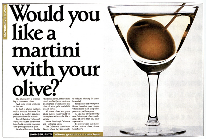 Headline example from Sainsbury that reads 