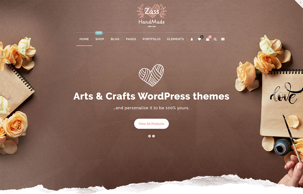 handmade crafts WordPress themes