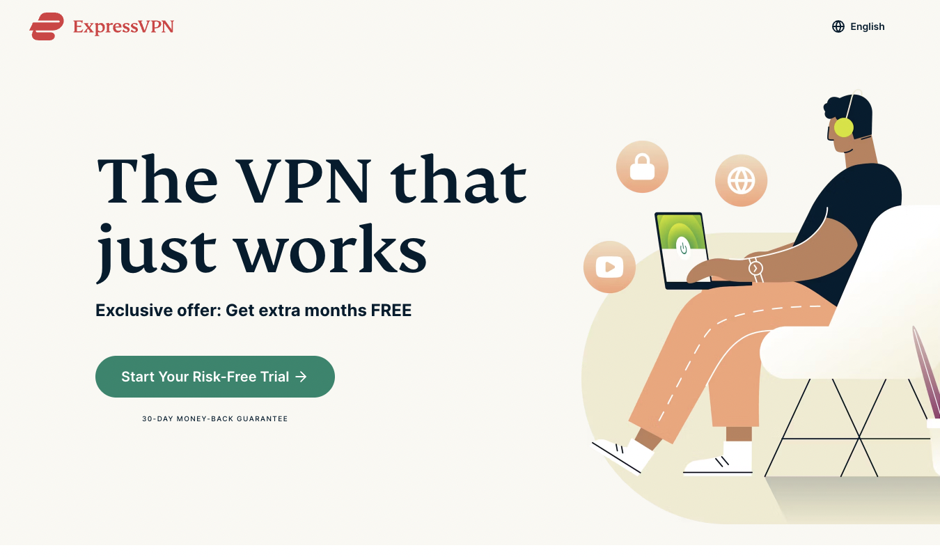 ExpressVPN homepage