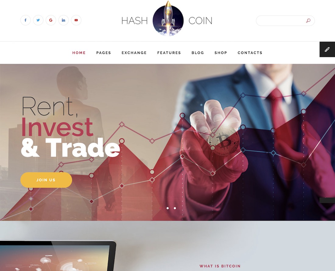 cryptocurrency website templates