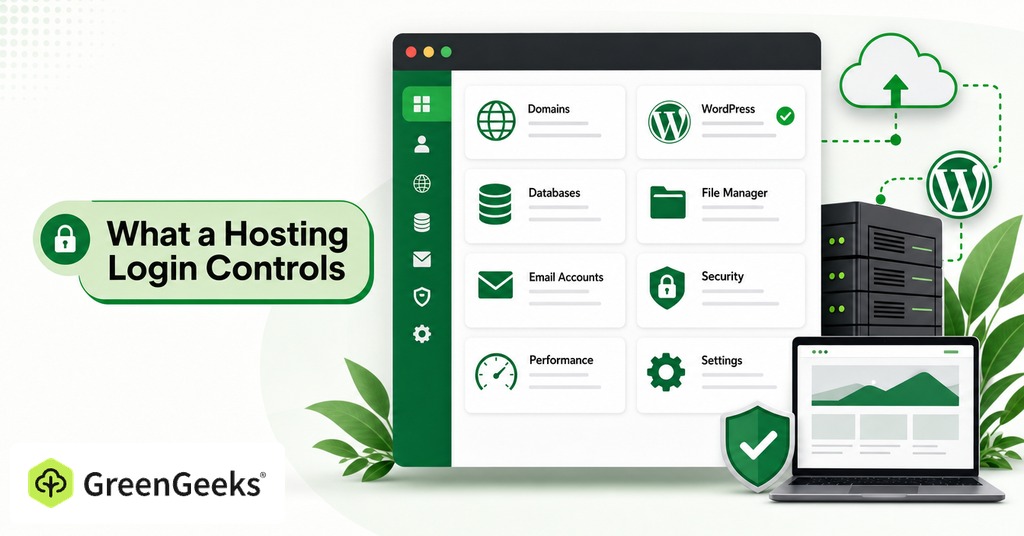 GreenGeeks illustration of what a hosting login controls for two factor authentication for hosting & why it matters