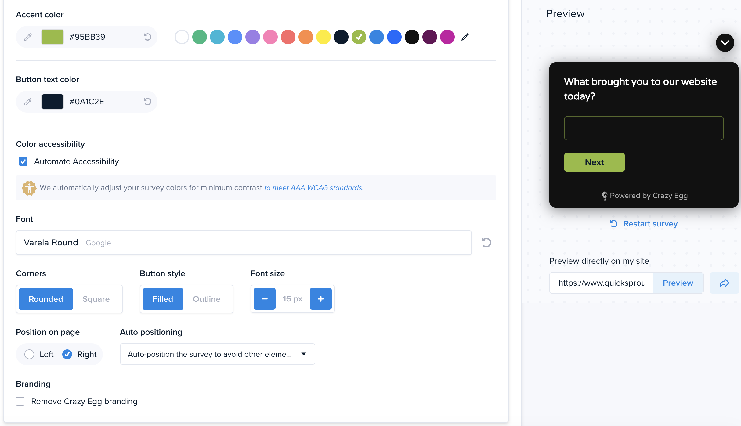 colors, fonts, styles, and accessibility